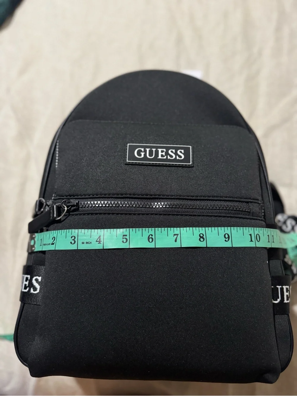 GUESS Black Logo Backpack with Matching Cosmetic Pouch NWT